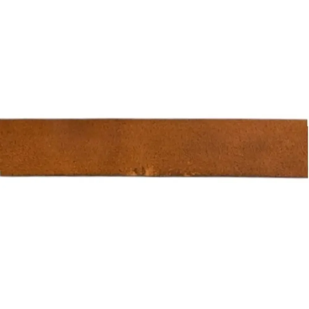 Swanky Belts Gold Cross Buckle Boho Western Leather Belt Size 32 Brown 32-38 USA
